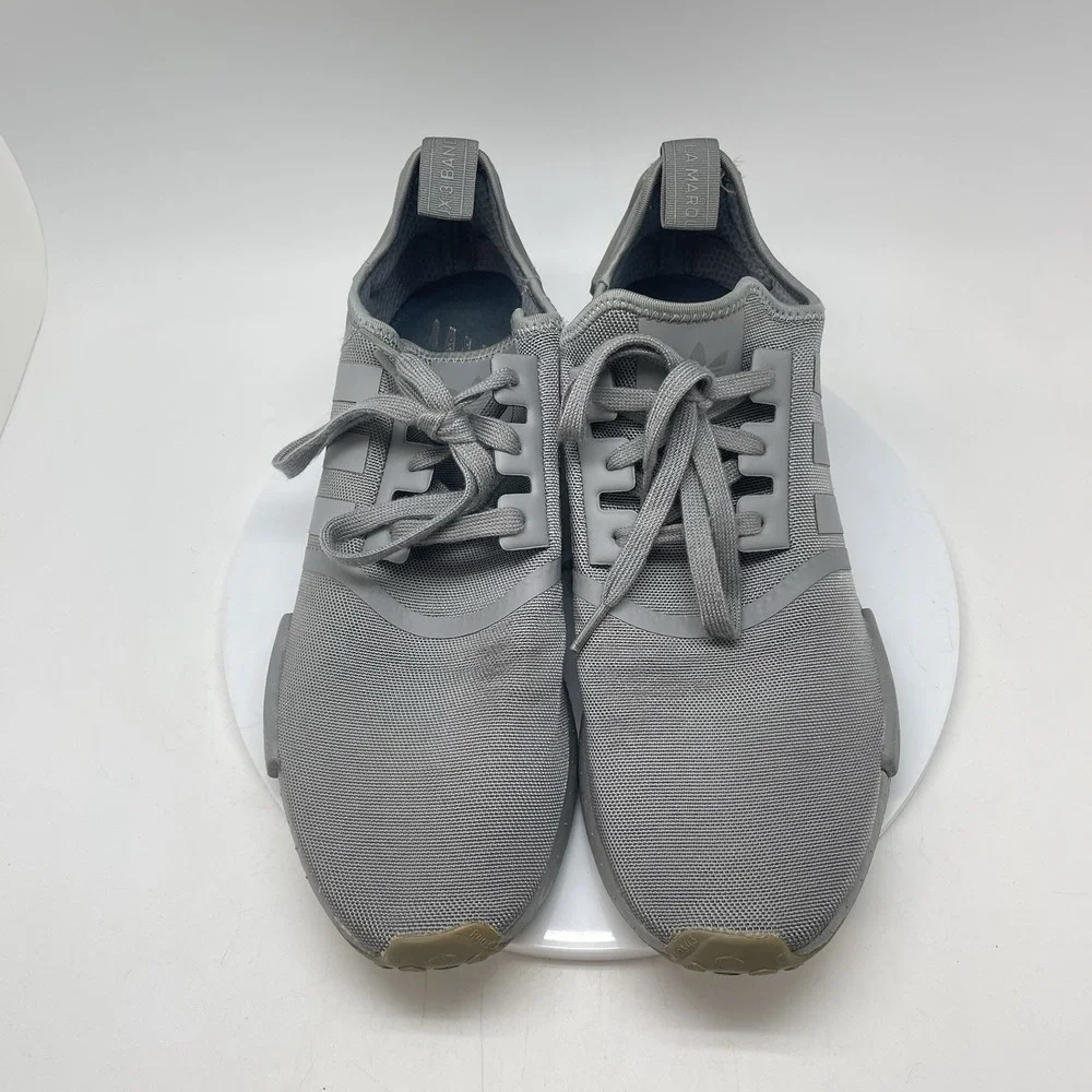Adidas Sneakers Mens 12 NMD_R1 FV9016 Gray Athletic Running Causal Gym Shoes
